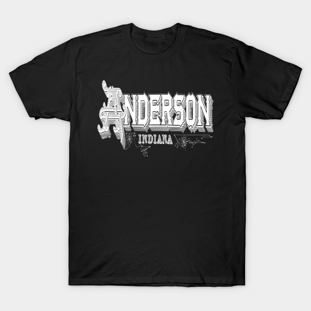 Vintage Anderson, IN T-Shirt by DonDota